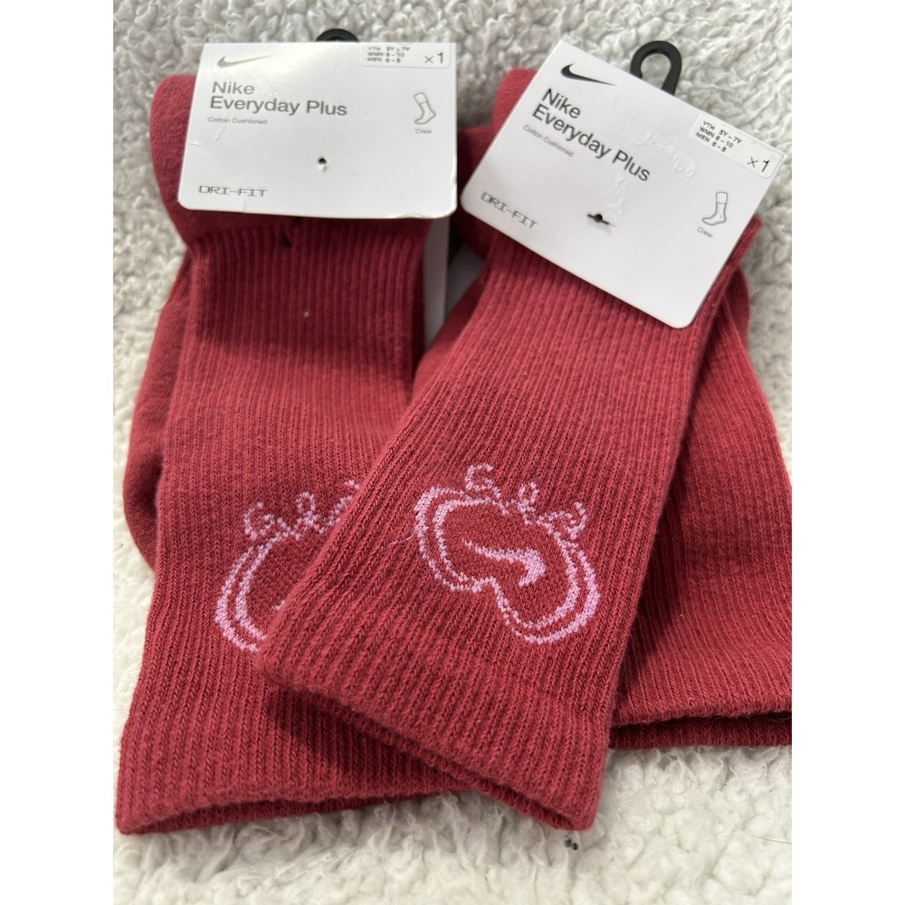 Nike Everyday Plus IH8626-613 Women's Medium (6-10) Crew Lot of 2 Socks(H1)